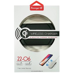 SAMYA WIRELESS CHARGER QI INDUCTIVE CHARGING TECHNOLOGY 5W / 22-O6 / PRETO SAMYA WIRELESS CHARGER QI INDUCTIVE CHARGING TECHNOLOGY 5W / 22-O6 / PRETO